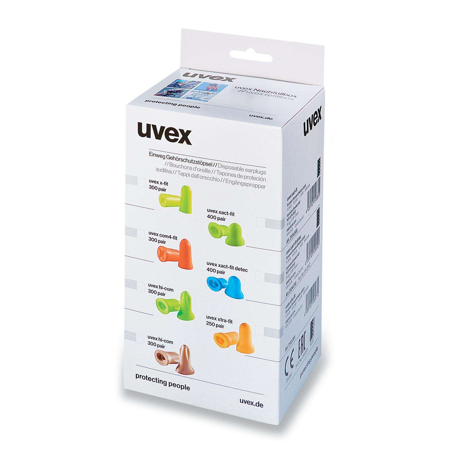 Caja tapones Uvex x-fit SNR 37dB - Pack 300