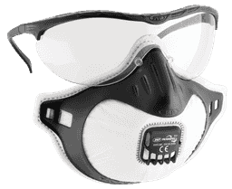 Gafas de seguridad y mascarilla JSP Filterspec FFP3V                                           