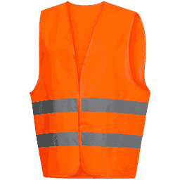 Chaleco de seguridad alta visibilidad naranja