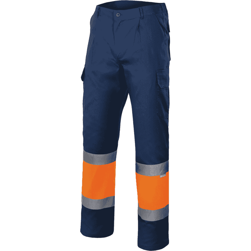 Pantalones Velilla Alta Visibilidad Bicolor 157 Azul/Naranja