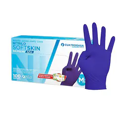 Guantes Nitrilo Soft Skin Azul - 100 uds
