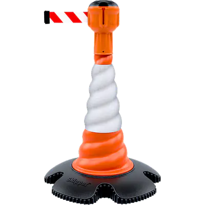 Cono señalización con cinta retráctil primary image