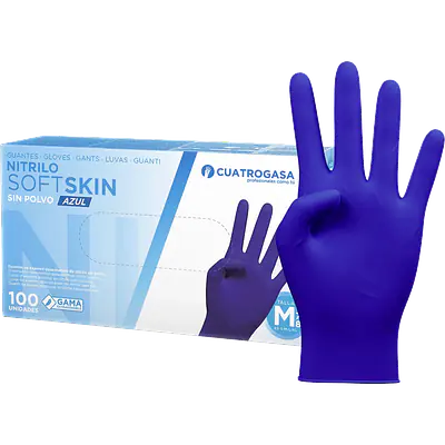 Guantes Nitrilo Soft Skin Azul - 100 uds primary image