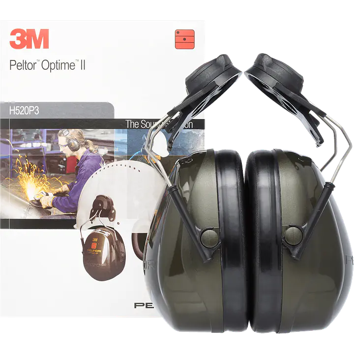 XH001650700 3M PELTOR Optime II Ear Muffs Helmet Mounted 30 dB Green H520P3E-410-GQ PNTP_O nb.png