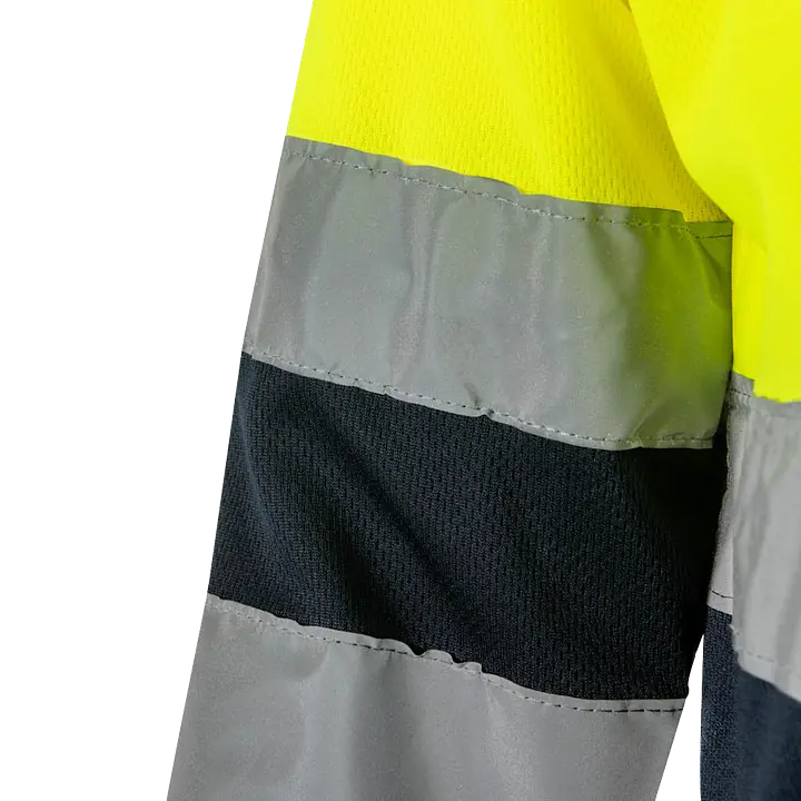 Polo Velilla 175 - Color: Azul Marino/Amarillo fluor, Talla: 2XL