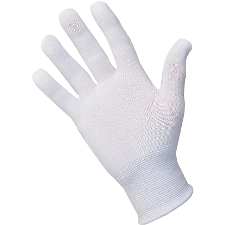 Guantes de trabajo G-10 - 10 pares - Color: Blanco, Talla: 8