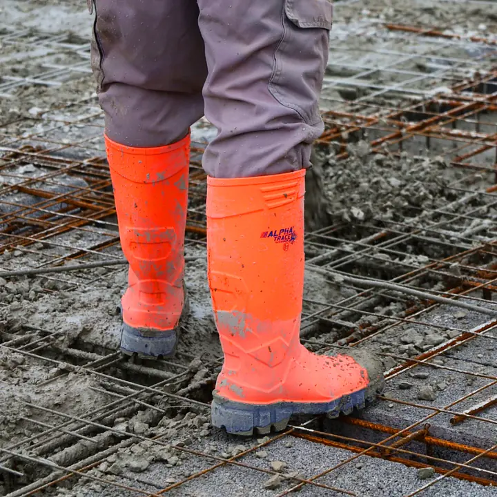 Bota de seguridad ALPHA TRACE HI VIS S5 - Color: Naranja, Talla: 36
