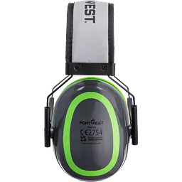Orejeras HV Extreme Low PW72 26dB - Color: Gris/Verde lima, Talla: Única