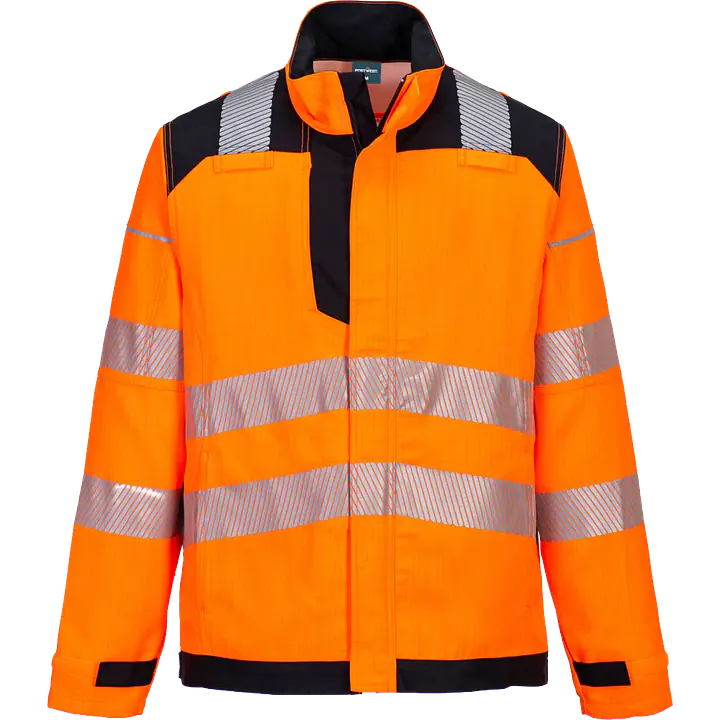 Chaqueta Ignífuga Alta Visibilidad FR722 - Color: Naranja/Negro, Talla: S