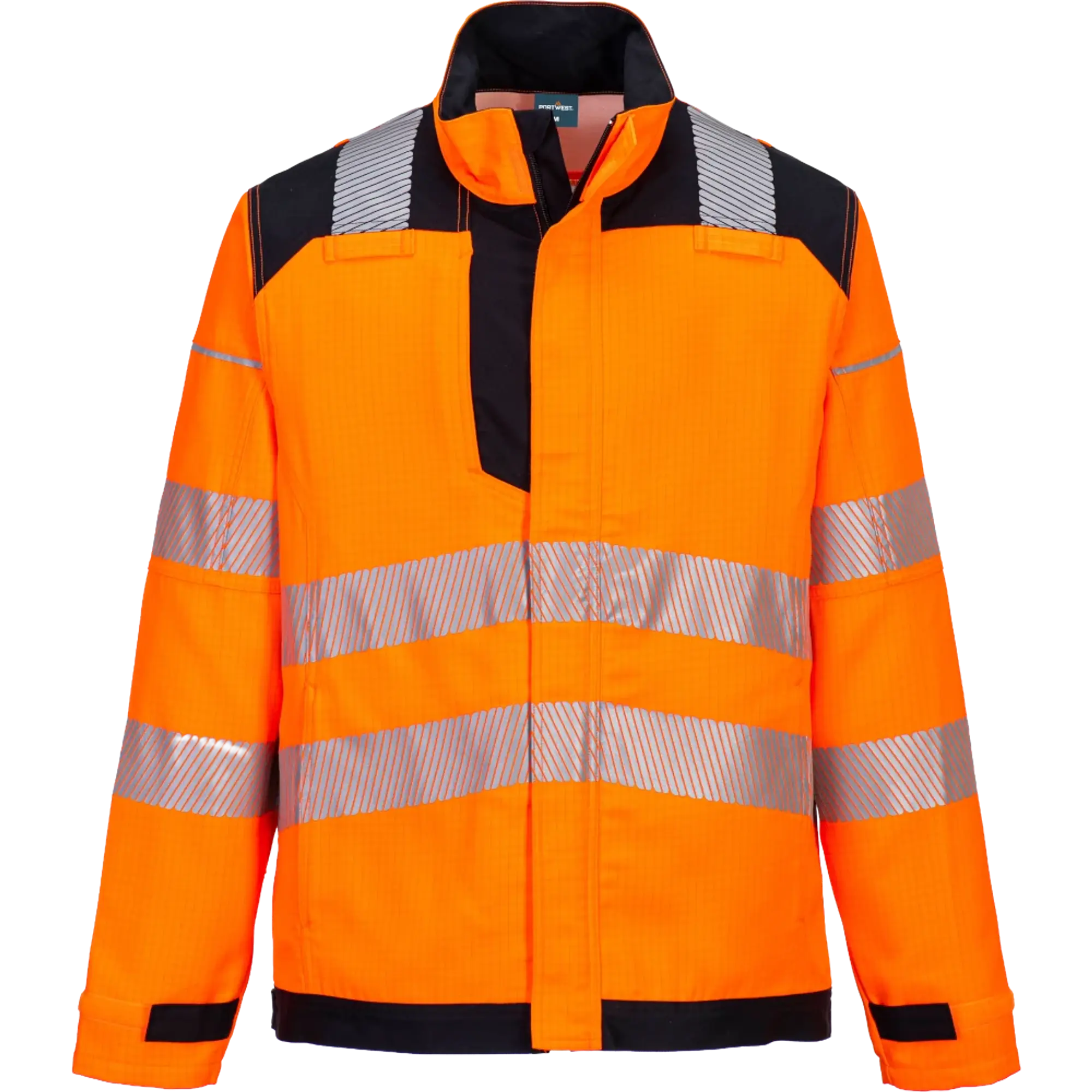 Chaqueta Ignífuga Alta Visibilidad FR722 - Color: Naranja/Negro, Talla: S