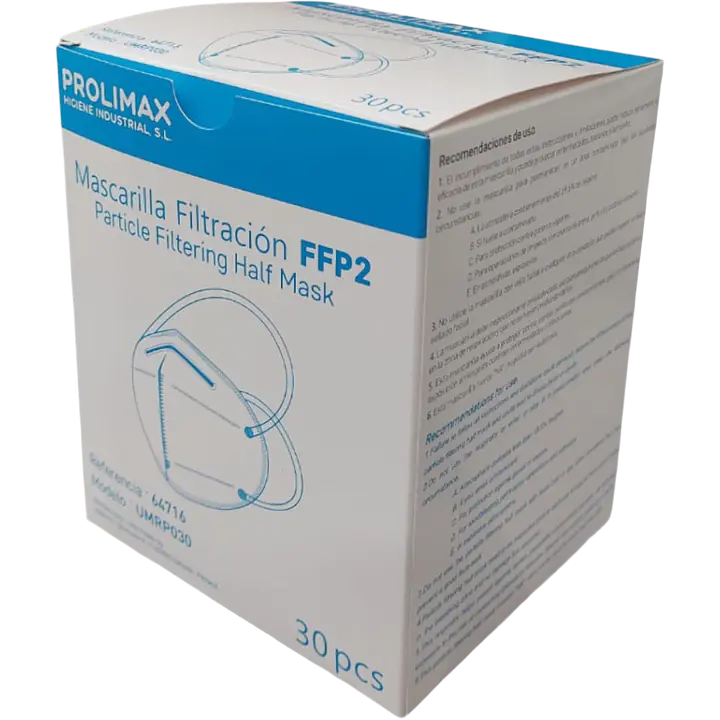 Mascarillas FFP2 UMRP020 - 30 uds - Color: Blanco, Talla: Única